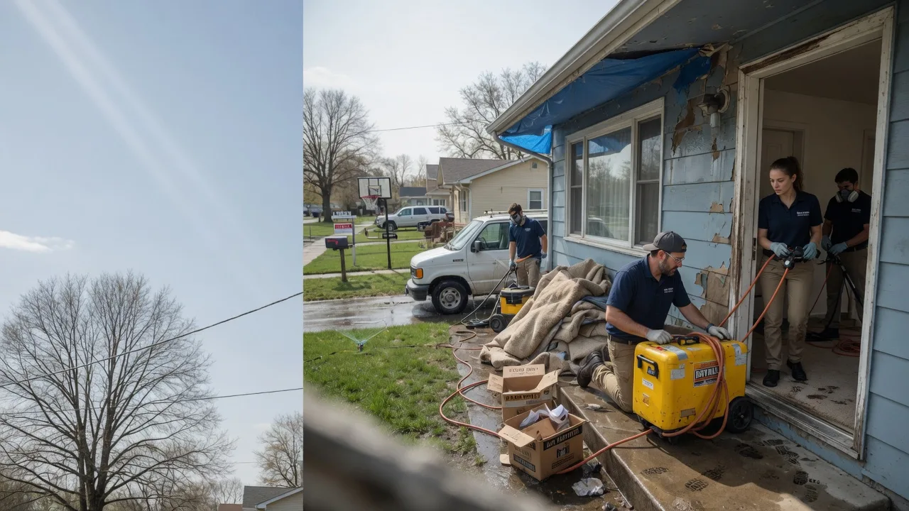 Basement Flood Cleanup in Hortonville, WI near me